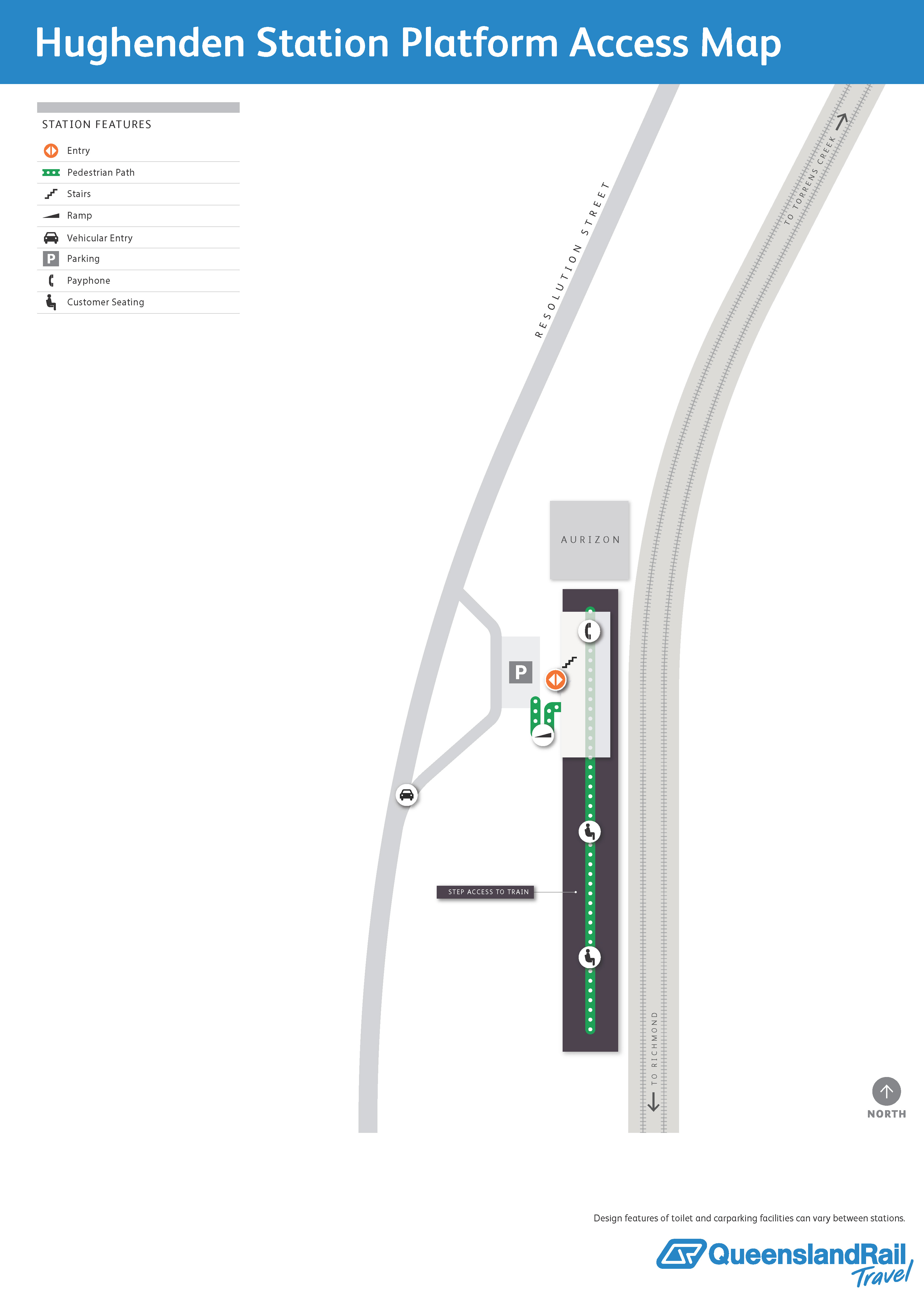 Hughenden Railway Station map 1